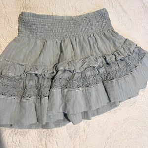 Rebecca Taylor baby blue skirt 100%cotton